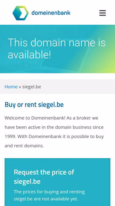 Screenshot of siegel.be
