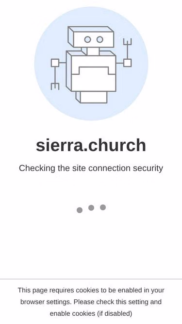 Screenshot of sierra.church