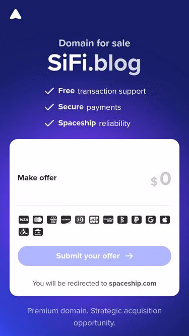 Screenshot of sifi.blog