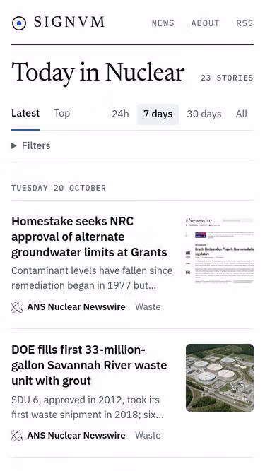 Screenshot of signa.news