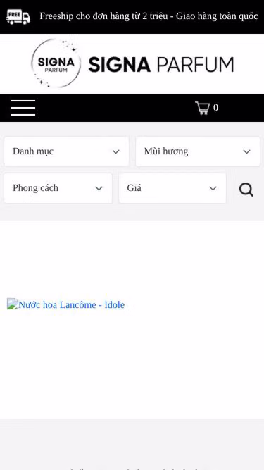 Screenshot of signa.vn