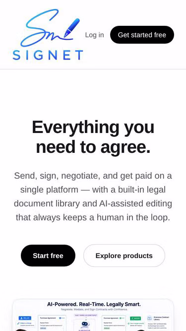 Screenshot of signet.bz