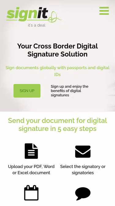 Screenshot of signit.eu