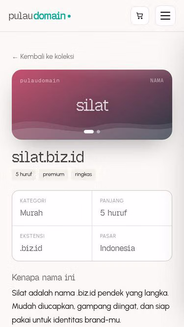 Screenshot of silat.biz.id