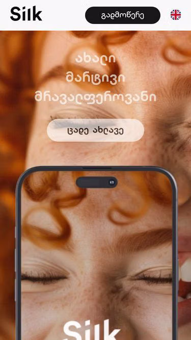 Screenshot of silk.ge