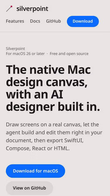 Screenshot of silverpoint.app