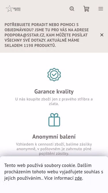 Screenshot of silverstar.cz