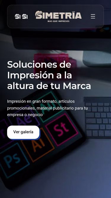 Screenshot of simetria.com.mx
