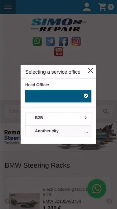 Screenshot of simo.repair