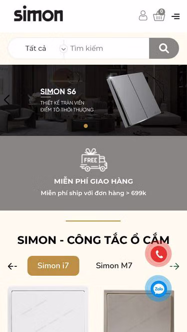 Screenshot of simon.biz.vn