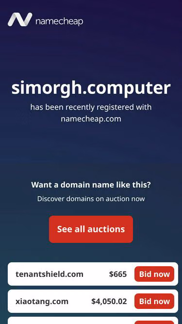 Screenshot of simorgh.computer