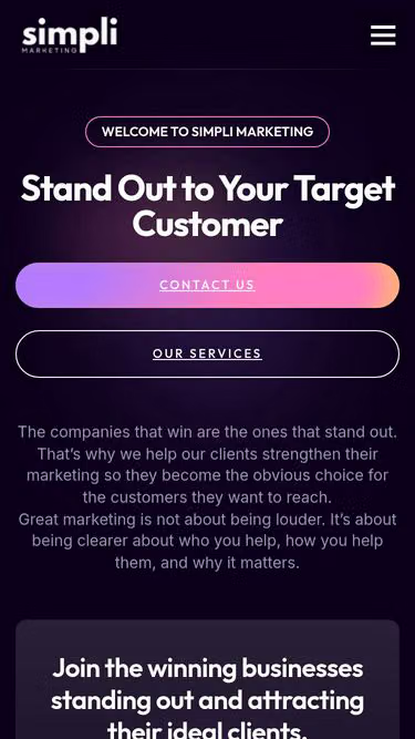 Screenshot of simpli.marketing
