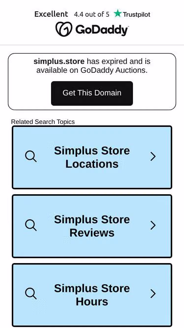 Screenshot of simplus.store