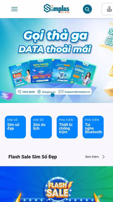 Screenshot of simplus.vn