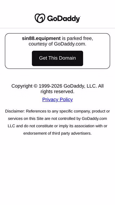 Screenshot of sin88.equipment