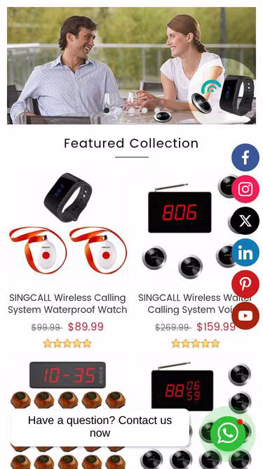 Screenshot of singcall.com.au