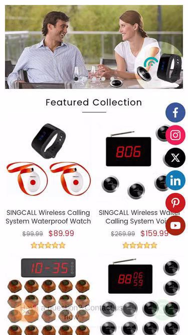 Screenshot of singcall.fr