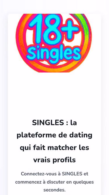 Screenshot of singles.monster