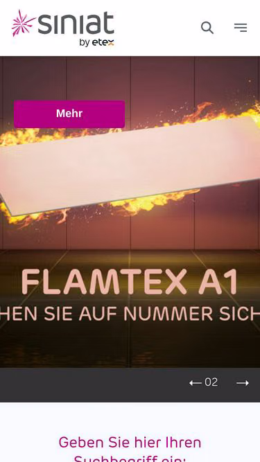 Screenshot of siniat.ch