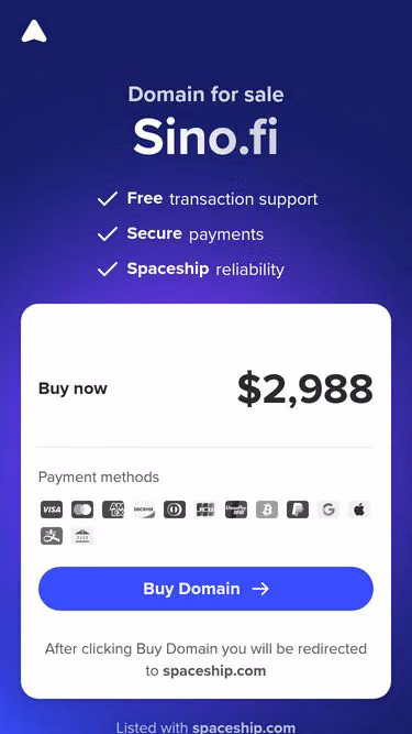 Screenshot of sino.fi