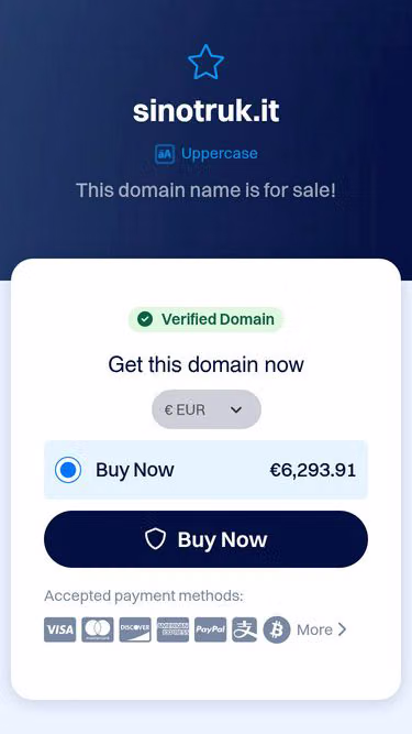 Screenshot of sinotruk.it