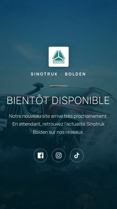 Screenshot of sinotruk.tn