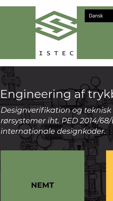 Screenshot of sistech.dk