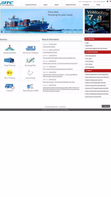Screenshot of sitc.co.id