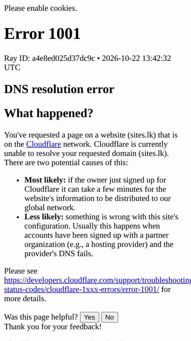 Screenshot of sites.lk