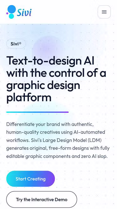 Screenshot of sivi.design