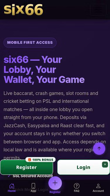 Screenshot of six66.best