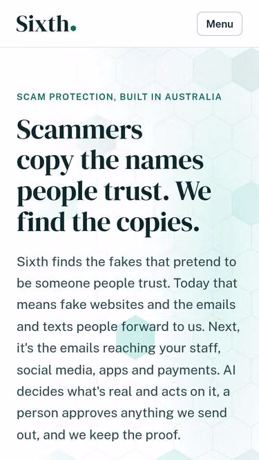 Screenshot of sixth.watch
