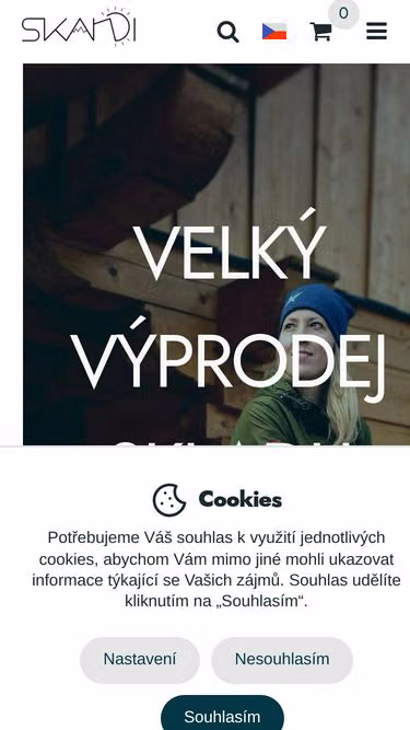 Screenshot of skandi.cz
