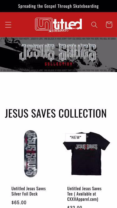 Screenshot of skate.church