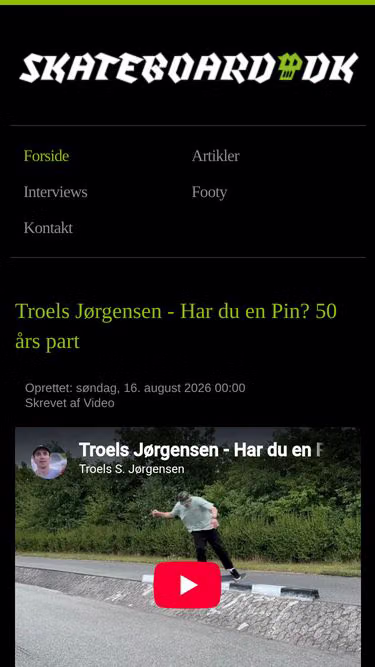 Screenshot of skateboard.dk