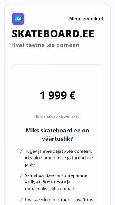 Screenshot of skateboard.ee