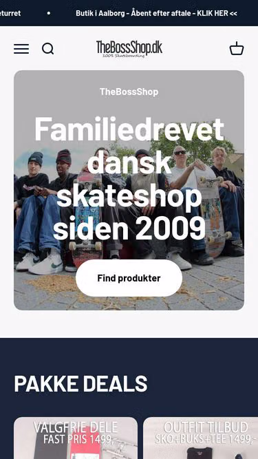 Screenshot of skateshop.dk