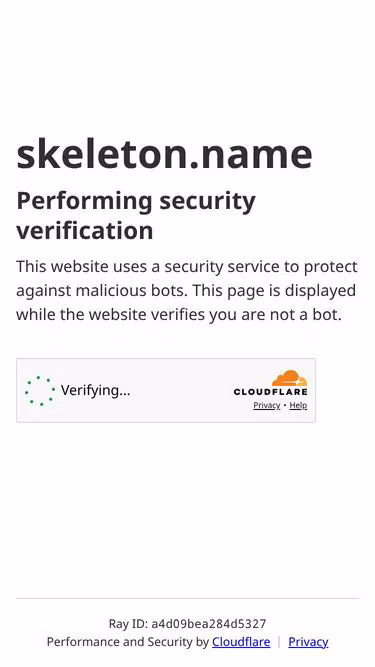 Screenshot of skeleton.name