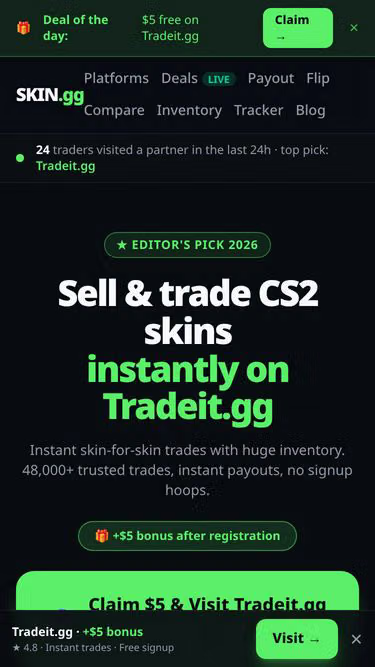 Screenshot of skin.gg