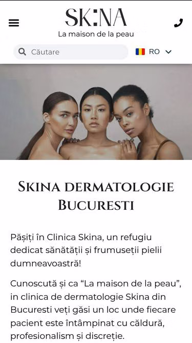 Screenshot of skina.ro