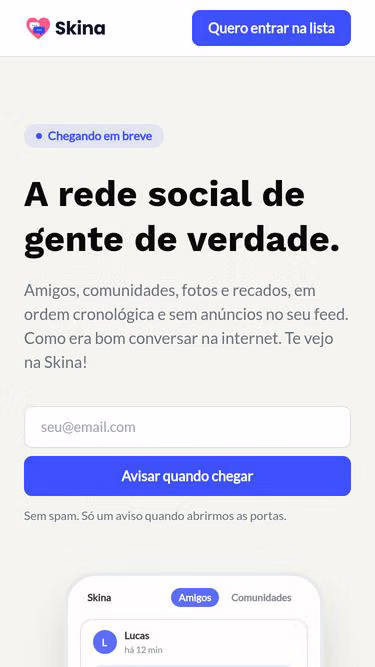 Screenshot of skina.social