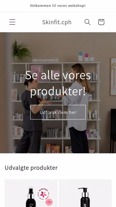 Screenshot of skinfit.dk