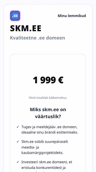 Screenshot of skm.ee