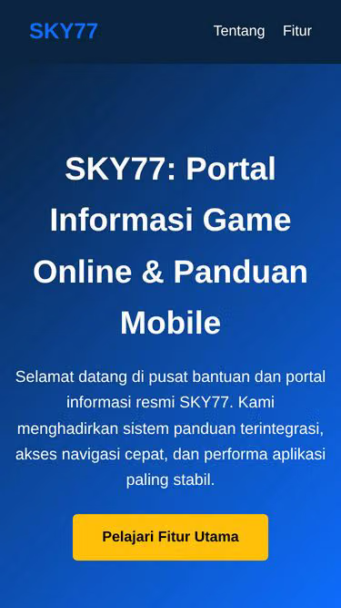 Screenshot of sky77.com