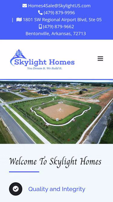 Screenshot of skylight.homes