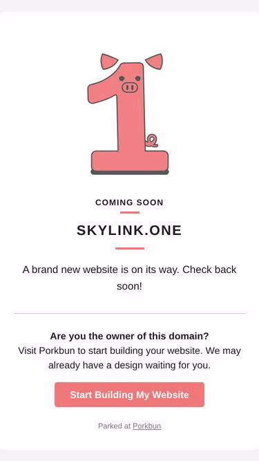 Screenshot of skylink.one