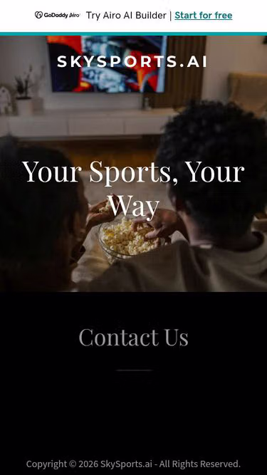Screenshot of skysport.ai