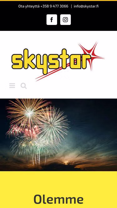Screenshot of skystar.fi