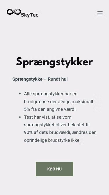 Screenshot of skytec.dk