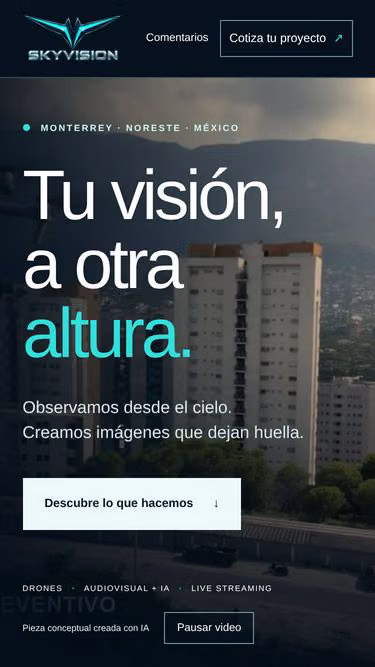 Screenshot of skyvision.com.mx